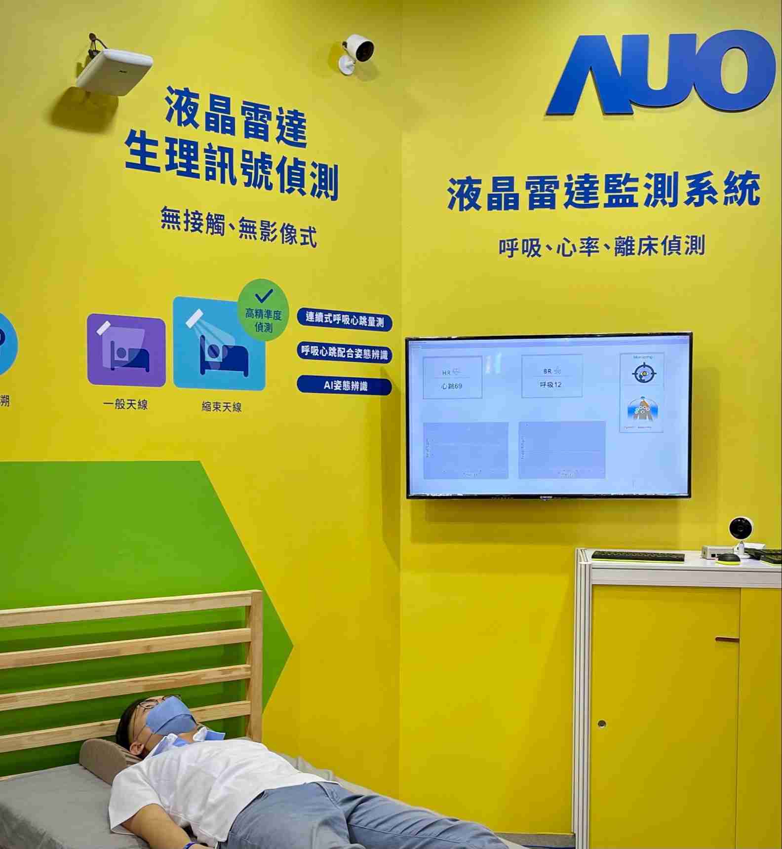 z6尊龙颐康「无接触生理监测雷达」，，免除传统线路与贴片束缚，，，，精准侦测呼吸、、、心跳等重要生理讯号